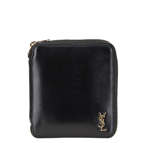 Saint Laurent leather black bifold Wallet YSL - Picture 1 of 8